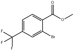 2-溴-4-三氟甲基苯甲酸甲酯 结构式