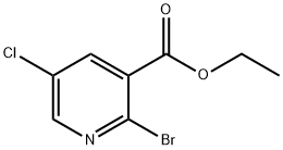 2-溴-5-氯烟酸乙酯 结构式