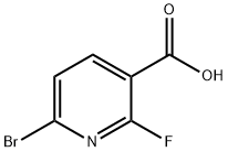 6-BroMo-2-fluoronicotinic acid Structure