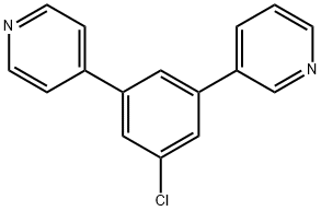 Pyridine,3-3-[3-chloro-5-(4-pyridinyl)phenyl Struktur