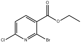 Ethyl 2-broMo-6-chloronicotinate Structure