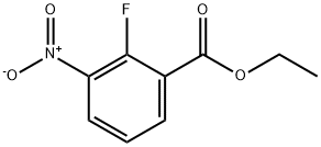2-氟-3-硝基苯甲酸乙酯 结构式