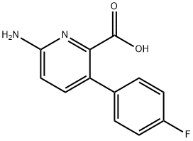 6-Amino-3-(4-fluorophenyl)picolinic acid Structure