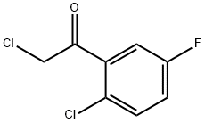 2-Chloro-1-(2-chloro-5-fluorophenyl)ethanone Struktur