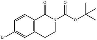 tert-butyl 6-broMo-1-oxo-3,4-dihydroisoquinoline-2(1H)-carboxylate Structure