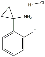 1-(2-フルオロフェニル)シクロプロパン-1-アミン塩酸塩  化学構造式