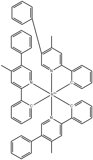 IridiuM, tris[2-(4-Methyl-5-phenyl-2-pyridinyl-N)phenyl-C]- Struktur