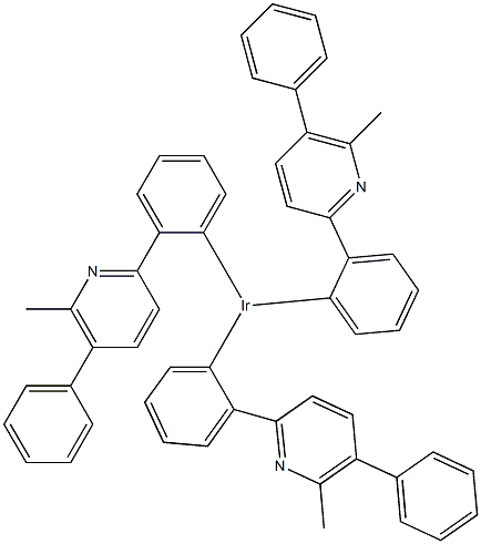 IridiuM, tris[2-(6-Methyl-5-phenyl-2-pyridinyl-kN)phenyl-kC] Struktur