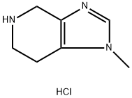 4,5,6,7-Tetrahydro-1-methyl-1H-imidazo[4,5-c]pyridine hydrochloride Struktur