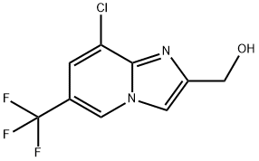 (8-Chloro-6-trifluoroMethyl-iMidazo[1,2-a]pyridin-2-yl)-Methanol 化学構造式