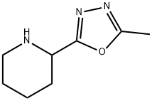 2-甲基-5-(哌啶-2-基)-1,3,4-恶二唑, 1216213-45-4, 结构式