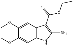 ethyl 2-aMino-5,6-diMethoxy-1H-indole-3-carboxylate Structure