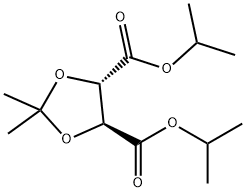 (4S,5S)-2,2-二甲基-1,3-二氧-4,5-二甲酸 4,5-双异丙酯 结构式