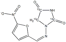 硝基呋喃妥因-<SUP>13</SUP>C<SUB>3</SUB>, 1217226-46-4, 结构式