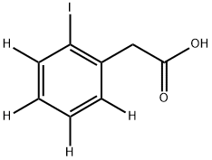 2-(2-Iodophenyl-d4)acetic Acid Structure