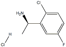 (R)-1-(2-Chloro-5-fluorophenyl)ethanaMine hydrochloride Struktur