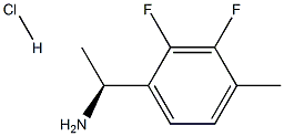 (S)-1-(2,3-Difluoro-4-Methylphenyl)ethanaMine hydrochloride 化学構造式