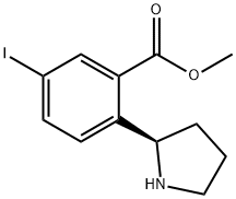 (R)-5-碘-2-(吡咯烷-2-基)苯甲酸甲酯,1217615-09-2,结构式