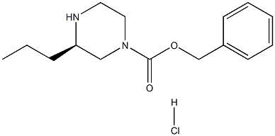 (R)-Benzyl 3-propylpiperazine-1-carboxylate hydrochloride Struktur