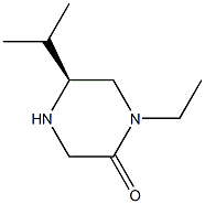 (S)-1-ETHYL-5-ISOPROPYLPIPERAZIN-2-ONE Struktur