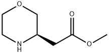 (R)-Methyl 2-(morpholin-3-yl)acetate Structure
