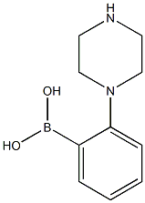 2-(piperazin-1-yl)phenylboronic acid 化学構造式