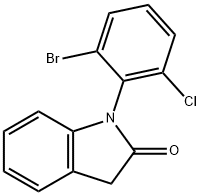 1-(2-BroMo-6-chlorophenyl)-1,3-dihydro-2H-indol-2-one Struktur