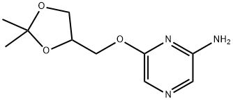 6-((2,2-diMethyl-1,3-dioxolan-4-yl)Methoxy)pyrazin-2-aMine Struktur