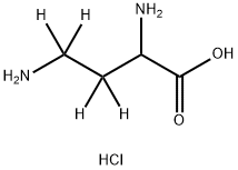 DL-2,4-二氨基正丁酸-3,3,4,4-D4 二盐酸盐, 1219346-22-1, 结构式