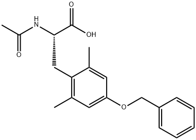 2-acetaMido-3-(4-(benzyloxy)-2,6-diMethylphenyl)propanoic acid Struktur