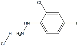 (2-氯-4-碘苯基)肼盐酸盐 结构式