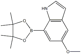 5-甲氧基-1H-吲哚-7-硼酸频哪醇酯 结构式