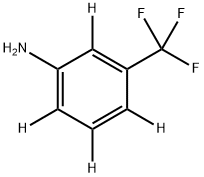 3‐(トリフルオロメチル)アニリン‐2,4,5,6‐D4 化学構造式