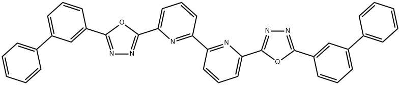 BP-OXD-Bpy , 6,6'-Bis[5-(biphenyl-4-yl)-1,3,4-oxadiazo-2-yl]2 Struktur