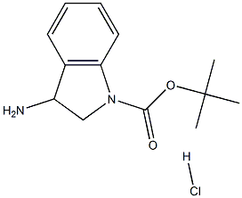 tert-Butyl 3-aMinoindoline-1-carboxylate hydrochloride 化学構造式