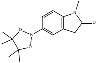 1-Methyl-5-(4,4,5,5-tetraMethyl-1,3,2-dioxaborolan-2-yl)indolin-2-one Struktur