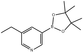 3-ethyl-5-(4,4,5,5-tetraMethyl-1,3,2-dioxaborolan-2-yl)pyridine Structure