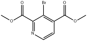 DiMethyl 3-broMopyridine-2,4-dicarboxylate Struktur