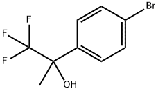 2-(4-溴苯基)-1,1,1-三氟丙烷-2-醇 结构式