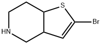 Thieno[3,2-c]pyridine, 2-broMo-3a,4,5,6,7,7a-hexahydro- Struktur