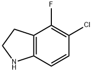 5-氯-4-氟吲哚啉,1222804-82-1,结构式