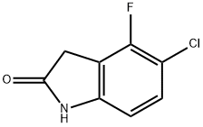 5-chloro-4-fluoroindolin-2-one 化学構造式