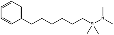6-PHENYLHEXYLDIMETHYL(DIMETHYLAMINO)SILANE 化学構造式