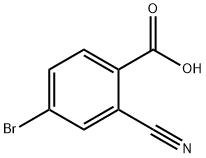 4-溴-2-氰基苯甲酸 结构式