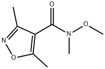 N-甲氧基-N,3,5-三甲基异噁唑-4-甲酰胺,1223452-45-6,结构式