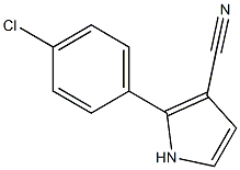 2-(4-Chlorophenyl)-1H-pyrrole-3-carbonitrile 化学構造式