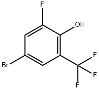 4-溴-2-氟-6-三氟甲基苯酚,1224604-17-4,结构式