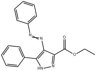 1H-Pyrazole-5-carboxylic acid, 3-phenyl-4-(2-phenyldiazenyl)-, ethyl ester