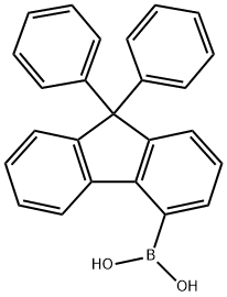9,9-二苯基芴-4-硼酸,1224976-40-2,结构式