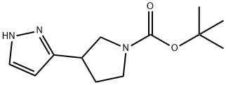 tert-butyl 3-(1H-pyrazol-3-yl)pyrrolidine-1-carboxylate Structure